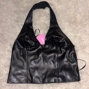 Black Leather going out top